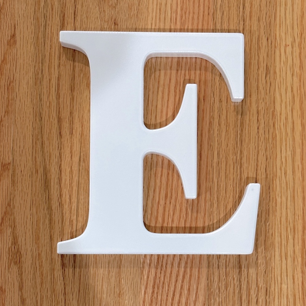 Letter “E” Wall Decor